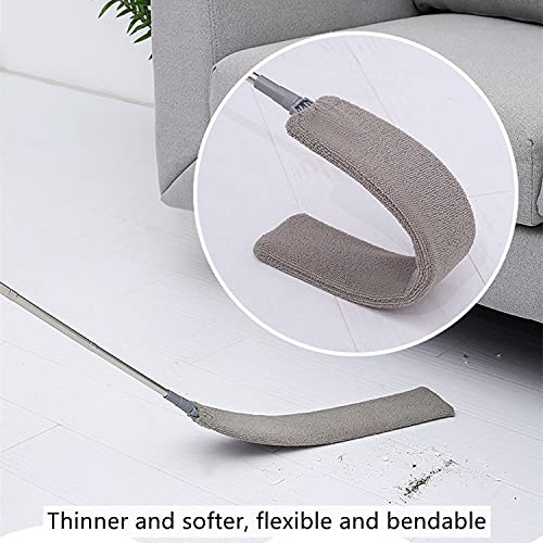 Retractable Gap Dust Cleaner, Cleaning Tool Under Appliance Or Sofa,Microfiber Hand Duster, Detachable and Washable Gap Cleaning Brush, Couch Cleaner, Including A Replacement Cloth Cover