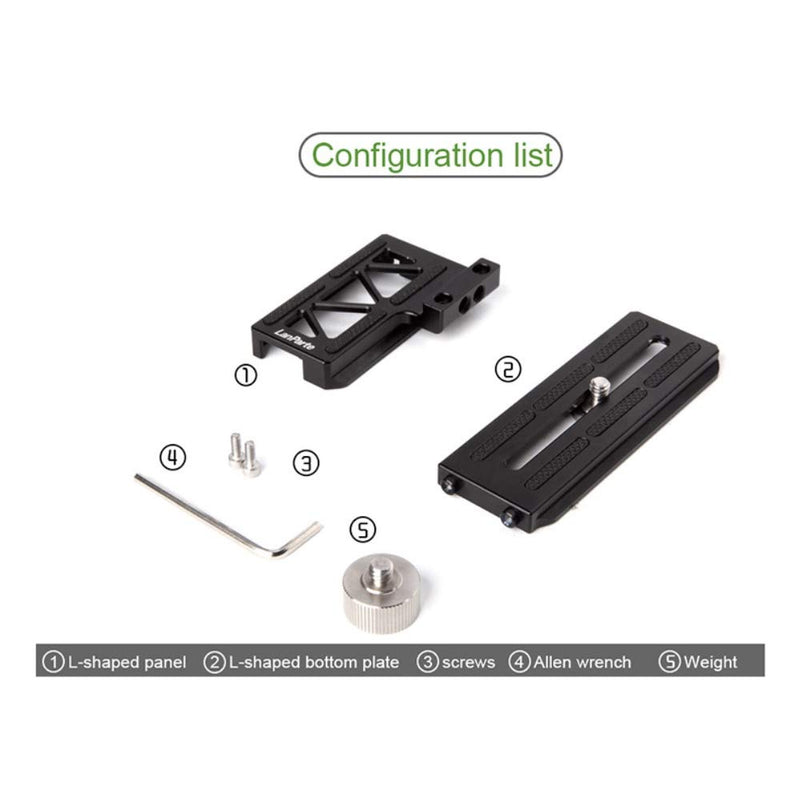 Lanparte Ronin SC L Bracket Mount Vertical Shooting Plate for DSLR Camera DJI Gimbal