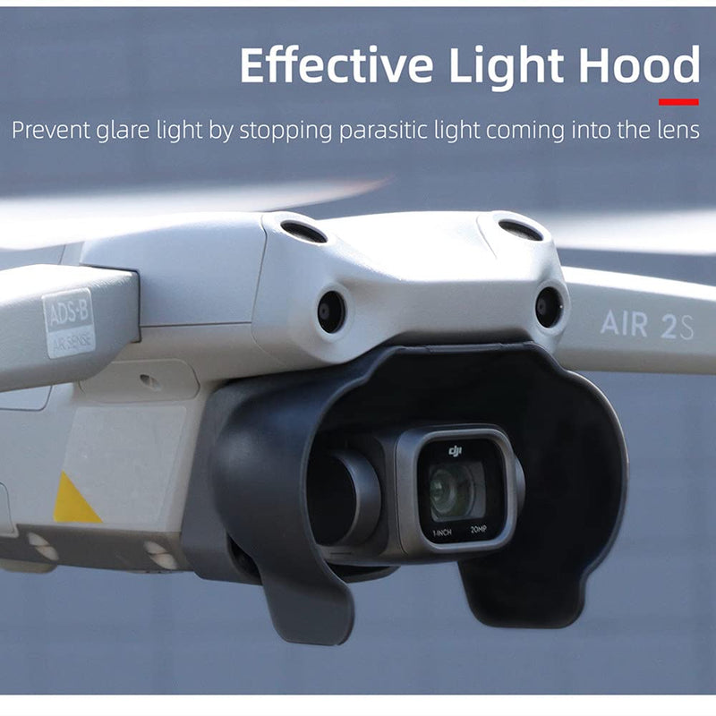 Air 2S Gimbal Camera Lens Cover Anti-Glare Sun Shade Hood for DJI Mavic Air 2S Mavic Air 2 Black for Air 2 and Air 2s
