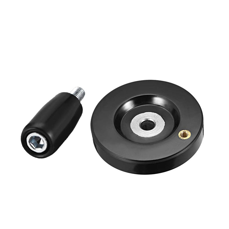 uxcell Hand Wheel 63mm Diameter 8mm Hole Diameter for Milling Machine