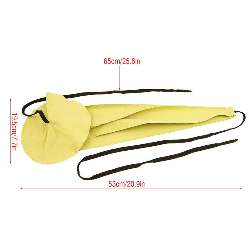 3Colors Saxophone Cleaning Cloth, Durable Saxophone Sax Clarinet Cleaning Cloth Tool for Tube Inside Clean(Yellow)