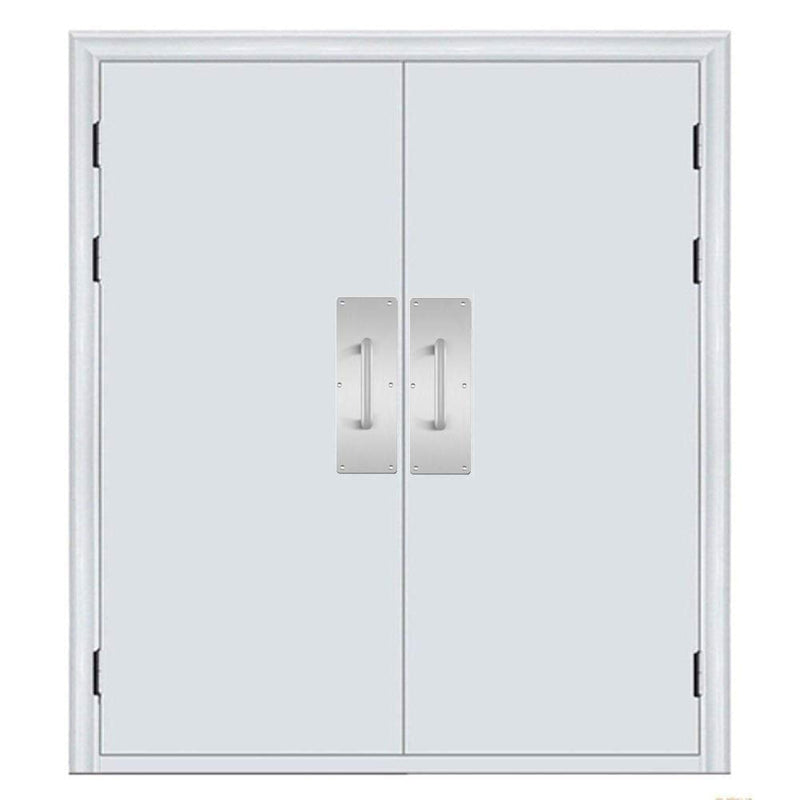 Aybloom 304 Stainless Steel Door Handle, Pull and Push Plate Door Handle with Screws, 1 Set (3.94Inch Width x 11.81Inch Height x 0.04Inch Thick)