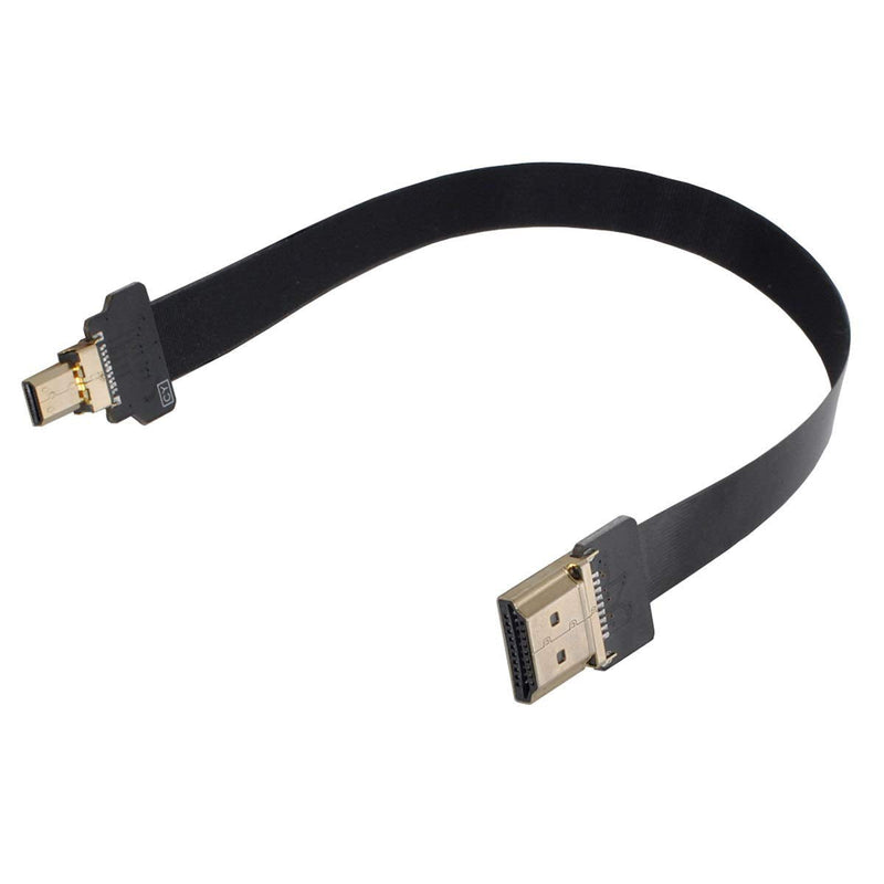Xiwai CYFPV HDMI Male to Micro HDMI Male Extension FPC Flat Cable 1080P for FPV HDTV Multicopter Aerial Photography (0.8m) 80CM