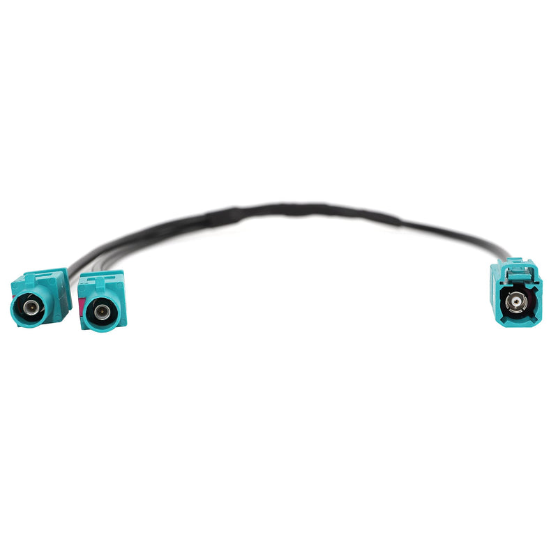 [AUSTRALIA] - Anina Antenna Adapter for VW Audi Skoda Seat Aftermarket Radio Stereo Aerial Adaptor Cable Y-Antenna Adaptor Fakra (Z) Socket Double Fakra Plug Cable for MFD2 MFD3 RNS300 RNS310 Single Fakra 