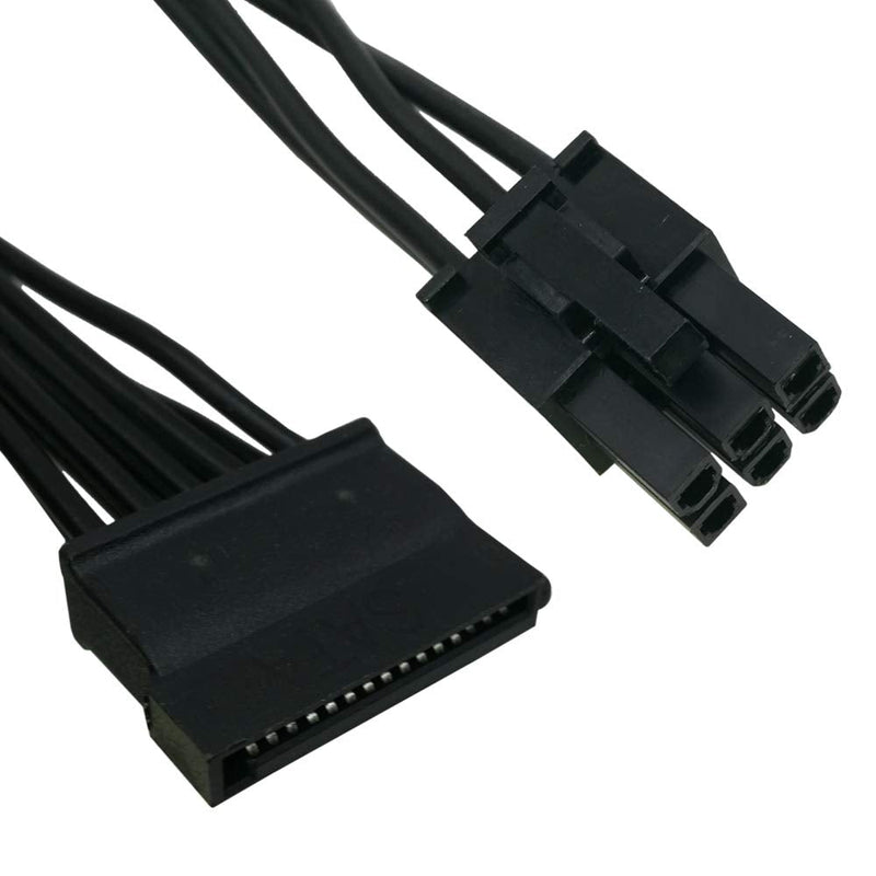 [AUSTRALIA] - COMeap 6 Pin Male to 3X 15 Pin SATA Female Hard Drive Power Adapter Cable for Seasonic Antec Modular Power Supply 20-in(50cm) SATA Port 