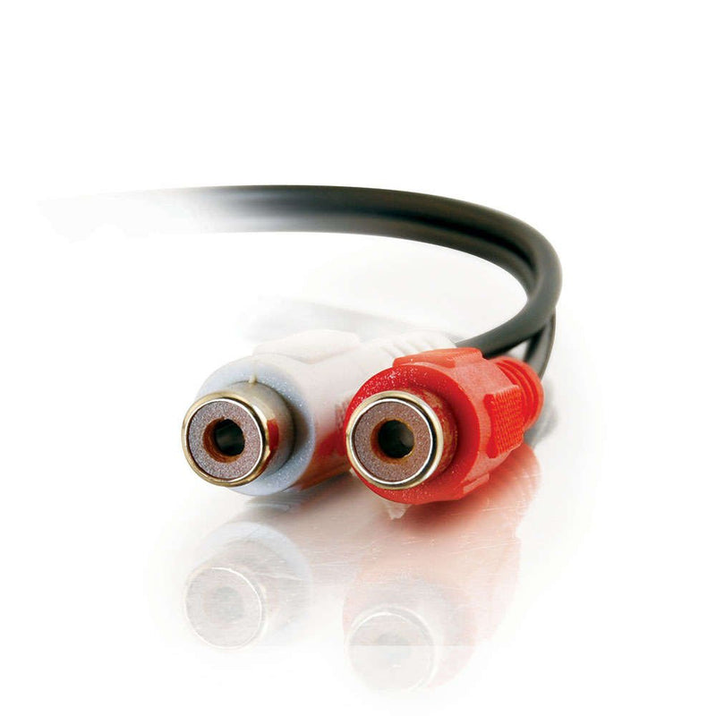 C2G Value Series RCA Stereo Audio Extension Cable, Black (6 Feet, 1.82 Meters) - 40468 RCA Audio Extension Cable 6 Feet