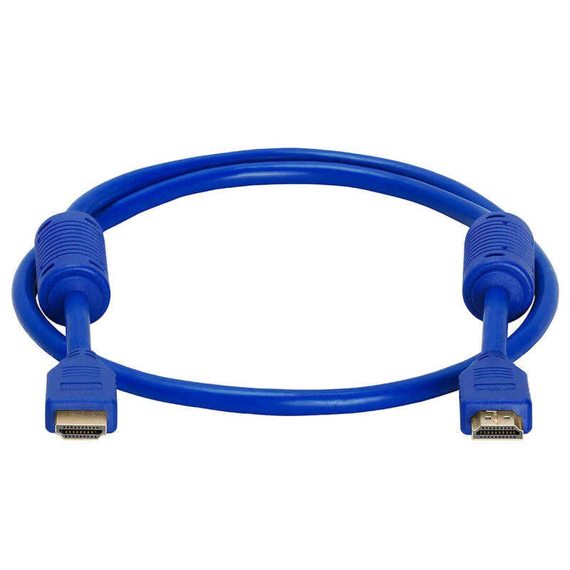 [AUSTRALIA] - Cmple - HDMI Cable 3FT High Speed HDTV Ultra-HD (UHD) 3D, 4K @60Hz, 18Gbps 28AWG HDMI Cord Audio Return 3 Feet Blue 