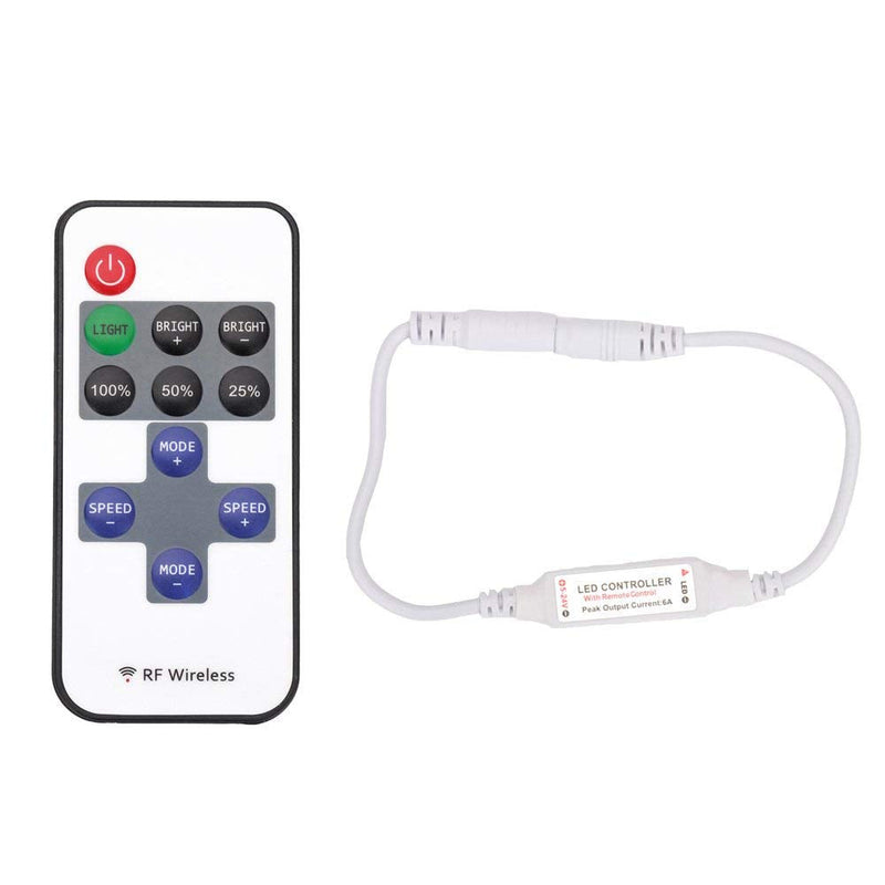 11key RF Mini Wireless Remote Controller DC5-24V for 3528 5050 Single Color LED Strip Lights Wireless Switch Dimmer Control