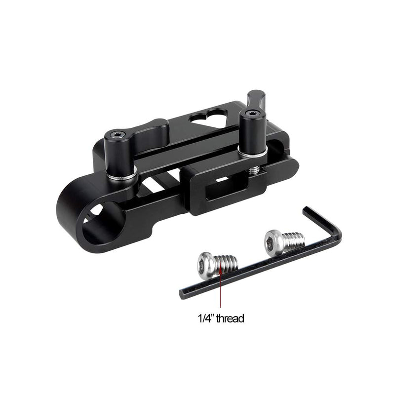NICEYRIG T5 SSD Mount with 15mm Single Rod Clamp Applicable BMPCC 4K & 6K, Samsung T5 Camera Bracket - 280