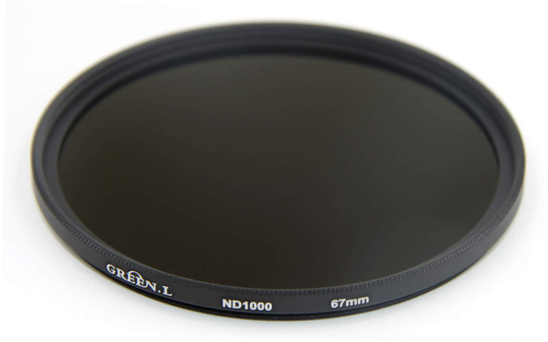 GREEN.L 67mm ND1000 Filter Slim Neutral Density ND Filter Optical Glass 10 Stop