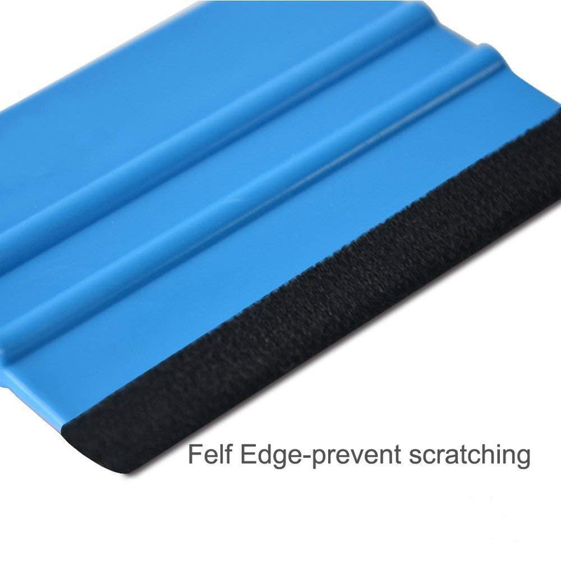 4 Pack Felt Squeegee Wrapping Tool, 4'' Inch Premium Scratch-Proof Decal Vinyl Wrap Squeegee Handy Tools for Vinyl Installation, Scrap Booking, Wall Decals