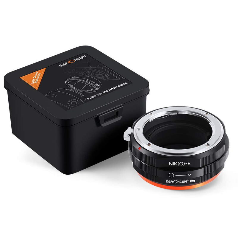 K&F Concept Lens Mount Adapter, G Mount F/AI/G Lens to E-Mount/NEX Camera Body Mount Adapter with Matting Varnish Design