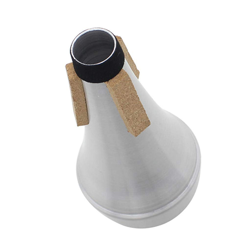 Trumpet Mute Cork Strips Aluminum Alloy Practice Cup Trumpet Cornet Straight Mute Silencer Practicing Musical Instrument Accessories