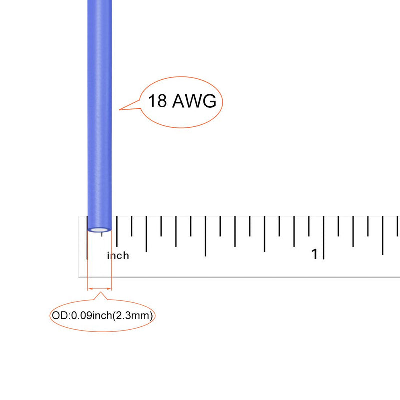 [AUSTRALIA] - uxcell Silicone Wire 18 AWG Ultra Flexible 600V Electric Wire Strands of Tinned Copper Wire 3 ft 9 Colors 