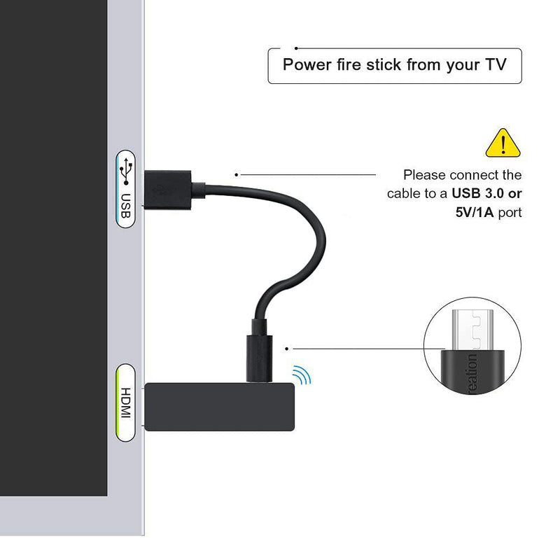 Micro USB Cable, CableCreation Short USB to Micro USB Cable, High-Speed A Male to Micro B, Triple Shielded Cable, Compatible with Power Bank, Fire Stick, Chromecast, 6 Inch Black [6 inch] Black