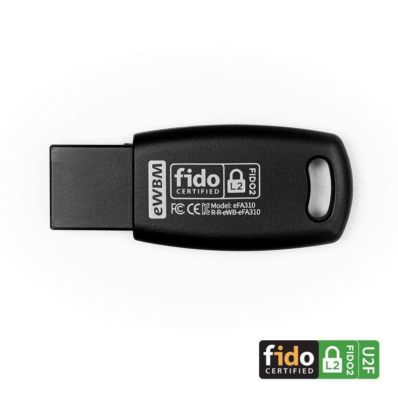 Windows Hello Fingerprint Security Key TrustKey G310H FIDO2 U2F USB-A Type