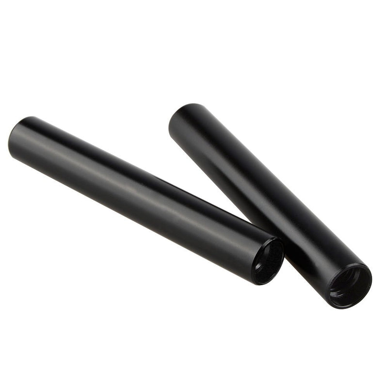 CAMVATE 15mm Aluminum Rod Extension Pipe for DLSR Camera Support System(10cm Length,Black,Pair)