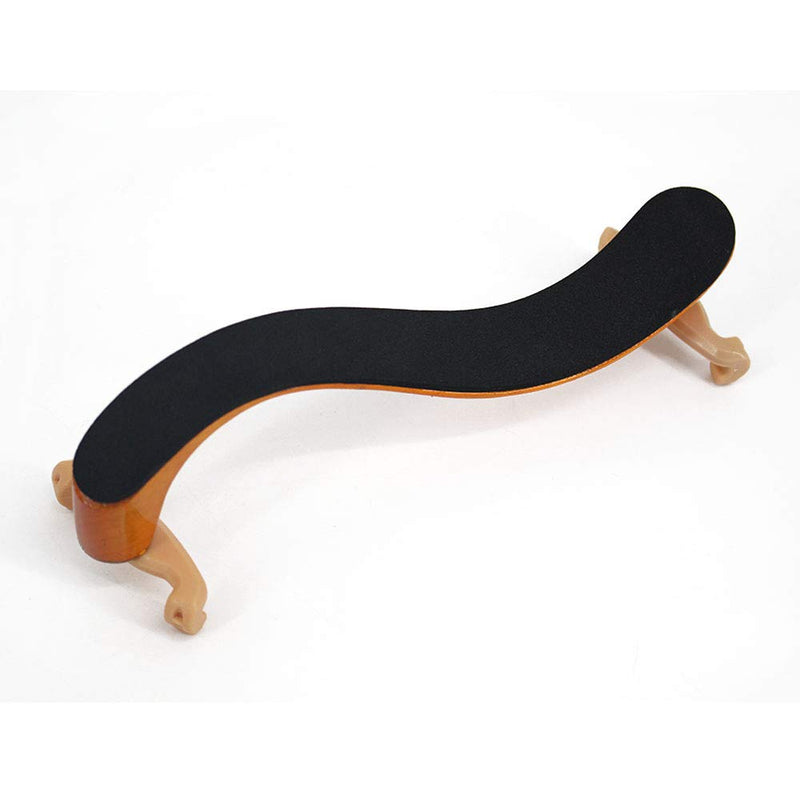 Meech Suitable for 1/2 Size Solid Wood Violin Shoulder Rest Silicone Claw Feet to Protect the Body Thick Sponge to Relieve Shoulder Pressure Yellow