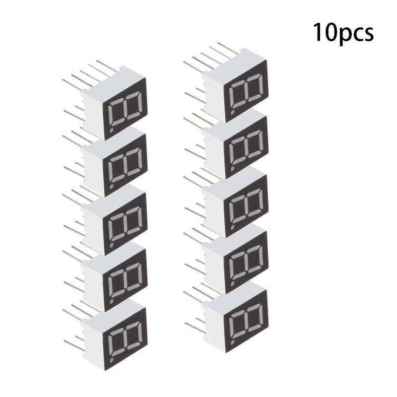 Othmro 3911BH Common Anode 2V 0.39 inch Black 10 pin LED Display Digital Tube 10pcs