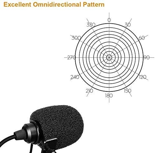 [AUSTRALIA] - Lavalier Microphone,Comica CVM-D02R Dual Lapel Microphone Omnidirectional Condenser Clip on Lav Microphone for Canon Nikon Sony DSLR Cameras, Interview Recording Microphone for Smartphones 117inch red 