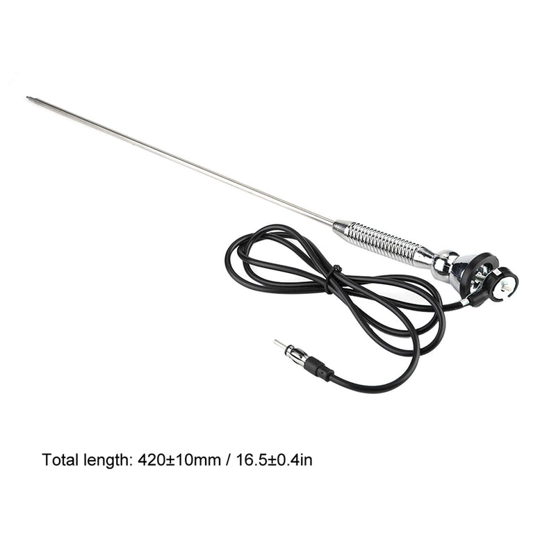 [AUSTRALIA] - Qiilu Automotive Antennas, 18.5" Universal Car Roof Fender Radio AM/FM Aerial Antenna 180°Swivel 