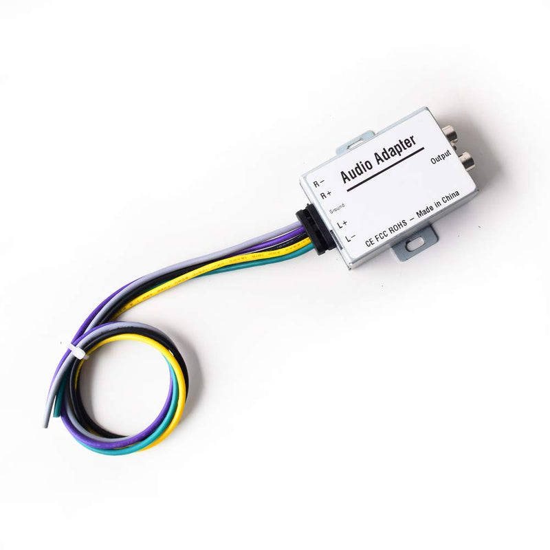 Car Stereo Audio Speak Signal Hi-Low Converter for Auto Amp Subwoofer Amplifier CD Player High to Low Adapter