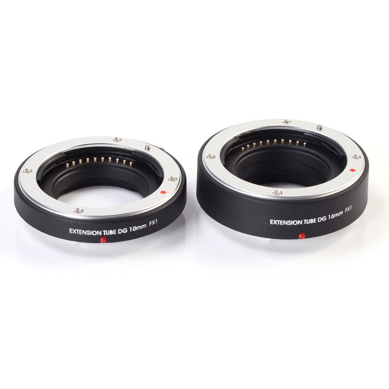 Fotga Electronic Autofocus Macro Extension Tube 10mm+16mm Set for FujiFilm X Mount X-Pro1 X-Pro2 X-Pro3 X-H1 X-A2 X-A3 X-A10 X-A20 X-A5 X-A7 X-T1 X-T2 X-T3 X-T10 X-T20 X-T30 X100F X100T DSLR Camera For Fujifilm X Camera