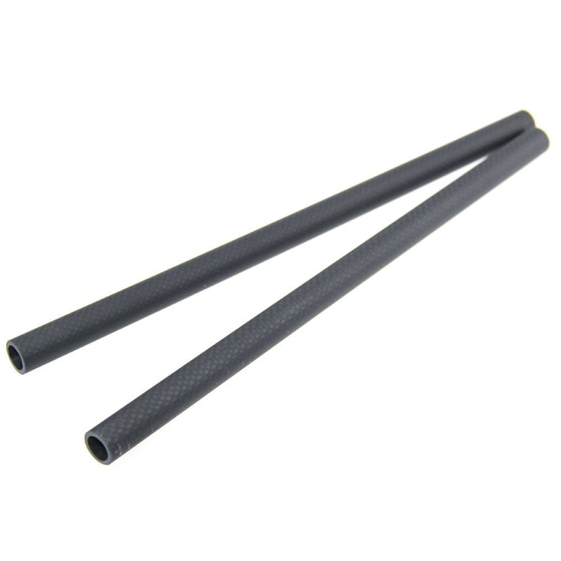 CAMVATE 15mm Carbon Fiber Rods 30cm (11.8") Length for DSLR Camera Rig Cage Shoulder Support