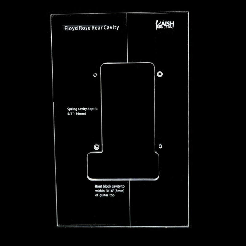 KAISH Acrylic Tremolo Bridge Routing Template Front and Rear Template Set for Floyd Rose Tremolo