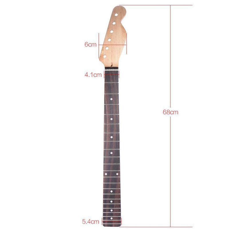 better18 Guitar Neck,Guitar Maple Neck for ST Replacement Parts Instrument, Glossy Inlay Right Handed 22 Fret Replacement Electric Handle 6 Strings Guitar Fingerboard