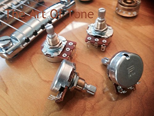 Set of Four (4X) Bourns 500K Short Split Shaft Audio Taper Low Friction Potentiometers