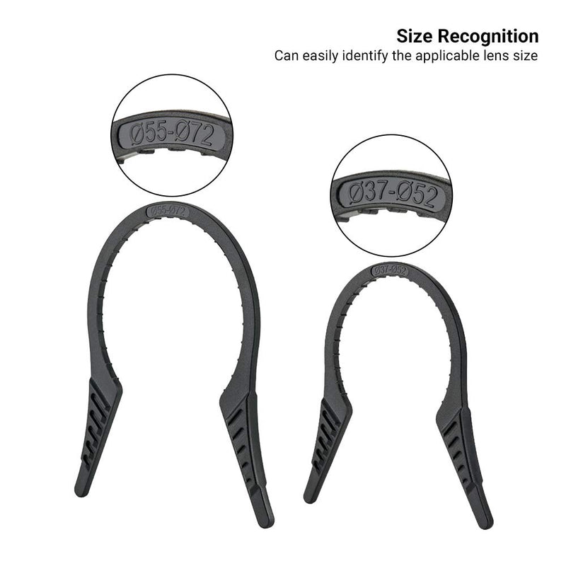 2 Packs Camera Lens Filter Wrench Kit, CPL UV ND Filter Removal Wrench Tool Set, Fit 37mm-52mm 55mm-72mm Lens Thread for Canon Nikon Sony Fujifilm Olympus Panasonic and Other Camera