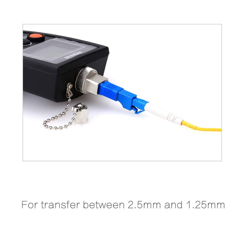 FTTH Optical Equipment Tool LC Female to SC Male Hybrid Flange Singlemode 9/125 SM Optical Fiber Adapter Connector for Digital Communication