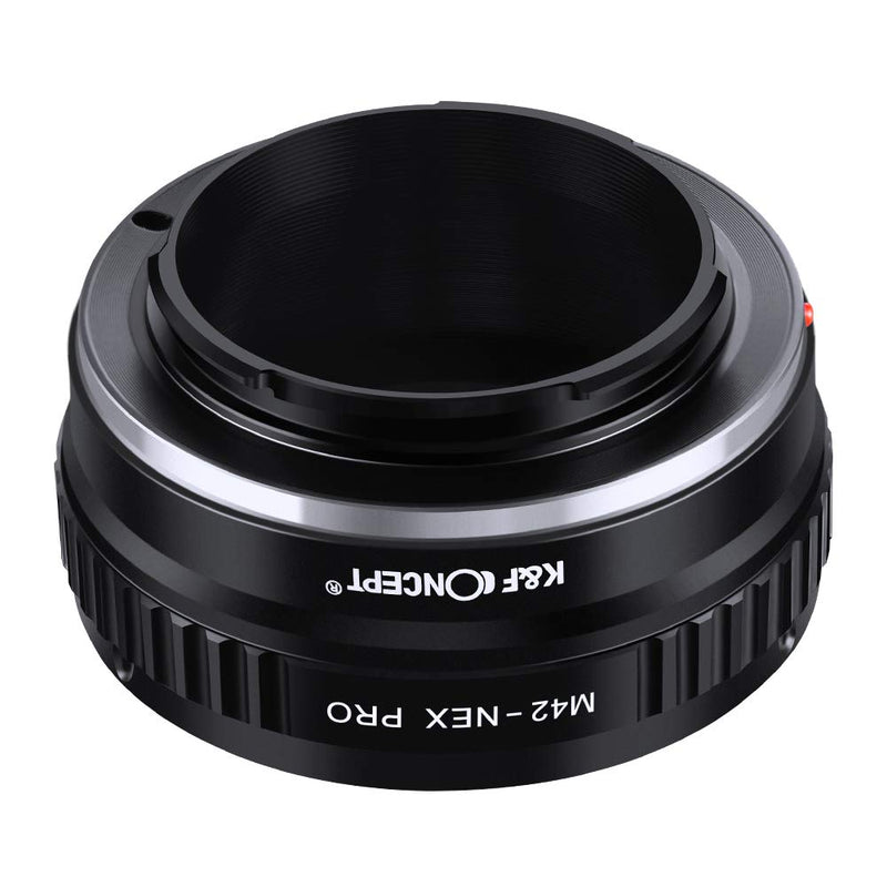 K&F Concept Lens Mount Adapter with Light-reducing Paint for M42 Lens to Sony NEX E-Mount Camera for Sony Alpha NEX-7 NEX-6 NEX-5N NEX-5 NEX-C3 NEX-3