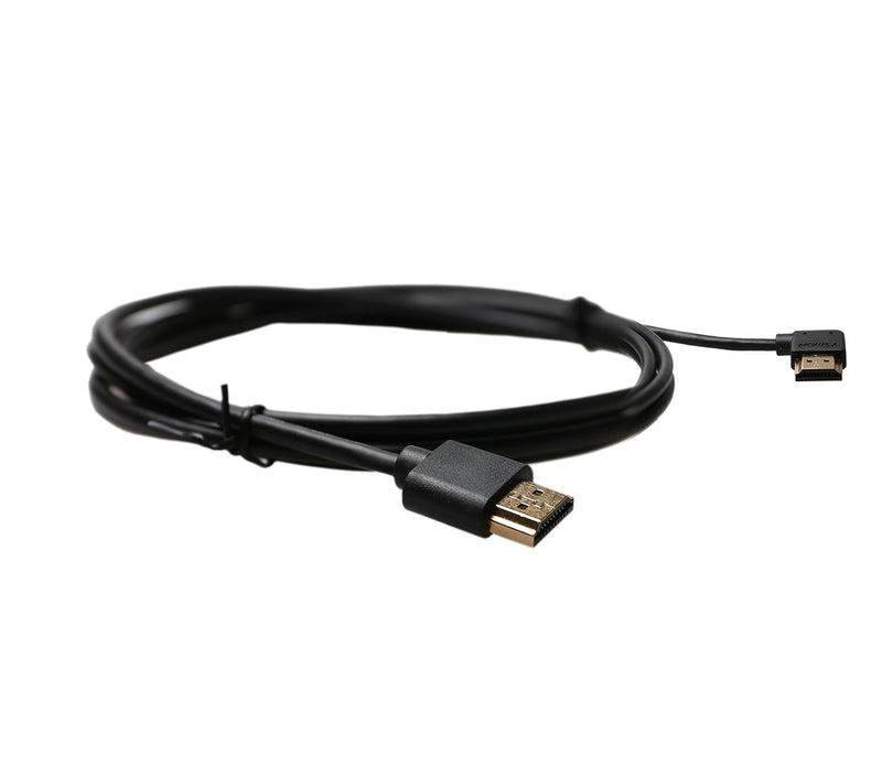 A to A HDMI Cable, Ysimda Ultra Slim Flexible Series One Port Saver 270 Degree Left- Angle A to A HDMI 2.0 High-Speed Cable, 6ft, Golded Connecter, 18G, Supports Ethernet, 3D, 4K and Audio Return