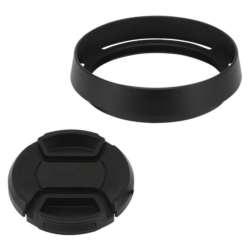 Haoge LH-LQ Metal Lens Hood Shade with Cap for Leica Q Q2 Q-P QP Typ 116 Typ116 Camera Black