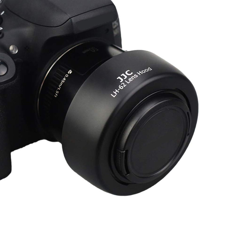 JJC Camera Lens Hood Shade Fits for Canon EF 50mm f/1.8 II Replaces Canon ES-62 Hood Reverse Attaching ABS -Black
