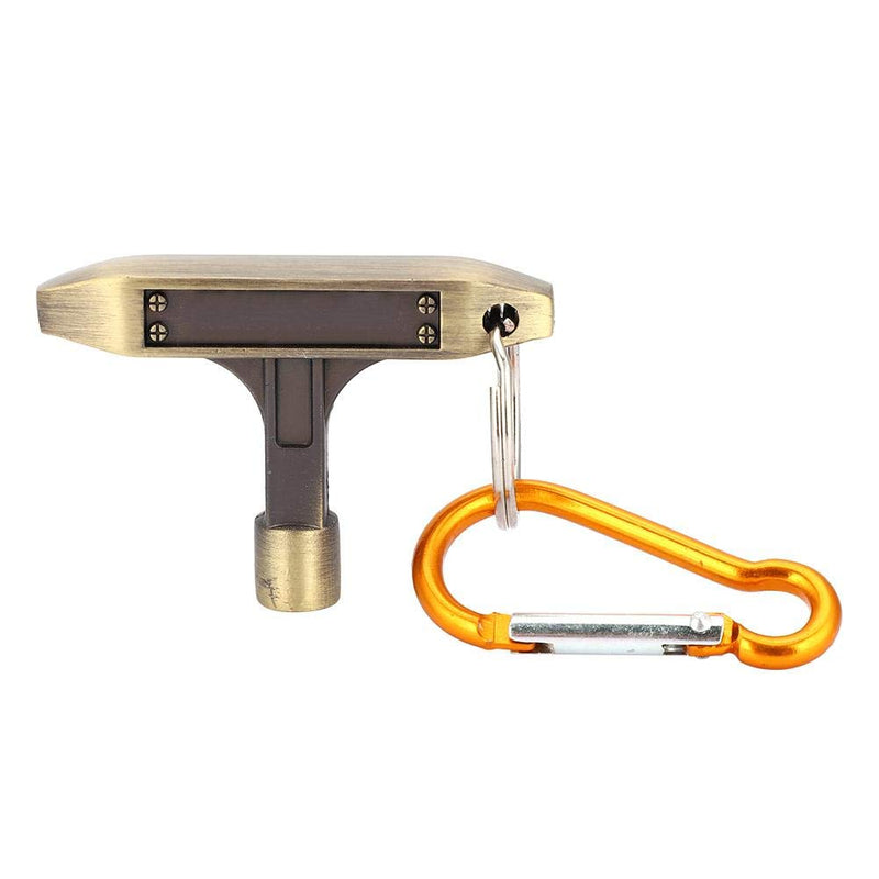 Drum Tuning Key, Portable Bronze Square Socket Drum Tuning Key with Key Ring & Buckle for Drum Accessory Parts