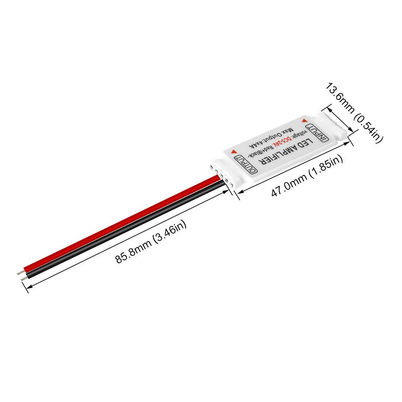 [AUSTRALIA] - BTF-LIGHTING 3PCS RGB/RGBW 5050 LED Strip Mini Amplifier Controller Work with 4pin/5pin DC12V/DC24V 5050SMD LED Strip 