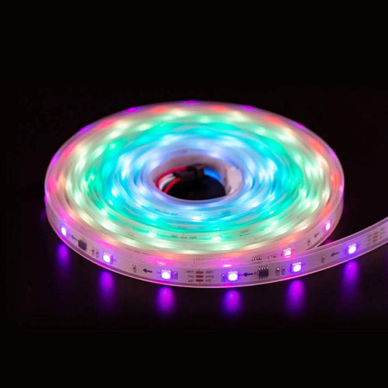 [AUSTRALIA] - FAVOLCANO 5m/16.4ft 300LEDS WS2811 LED Light Strip, Programmable and Individually Addressable, 5050 RGB LED Rope Waterproof IP67 White PCB 5050 14.4W WaterproofIP67 Tube 300Leds 