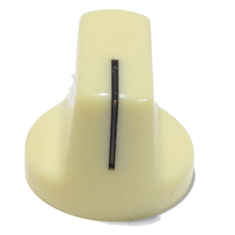 Pair of Ivory/Cream Superior Quality Guitar Knobs - pedal or amplifier 1510