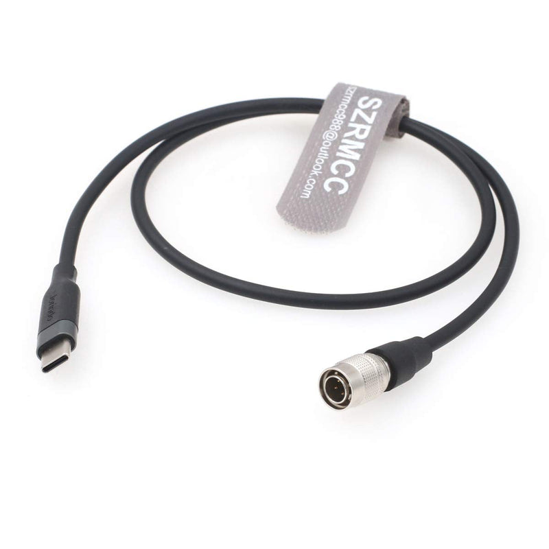 SZRMCC USB C Type-C to Hirose 4 pin Male PD Trigger Power Cable for Zoom F4 F8 Sound Devices 688 644 633