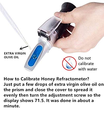 HunterBee Honey Maple Syrup brix Refractometer /58-90 brix 10-33 Moisture Meter/Homebrew Sucrose Brewing Sugar aichose Hydrometer/Beekeeping Supply ATC