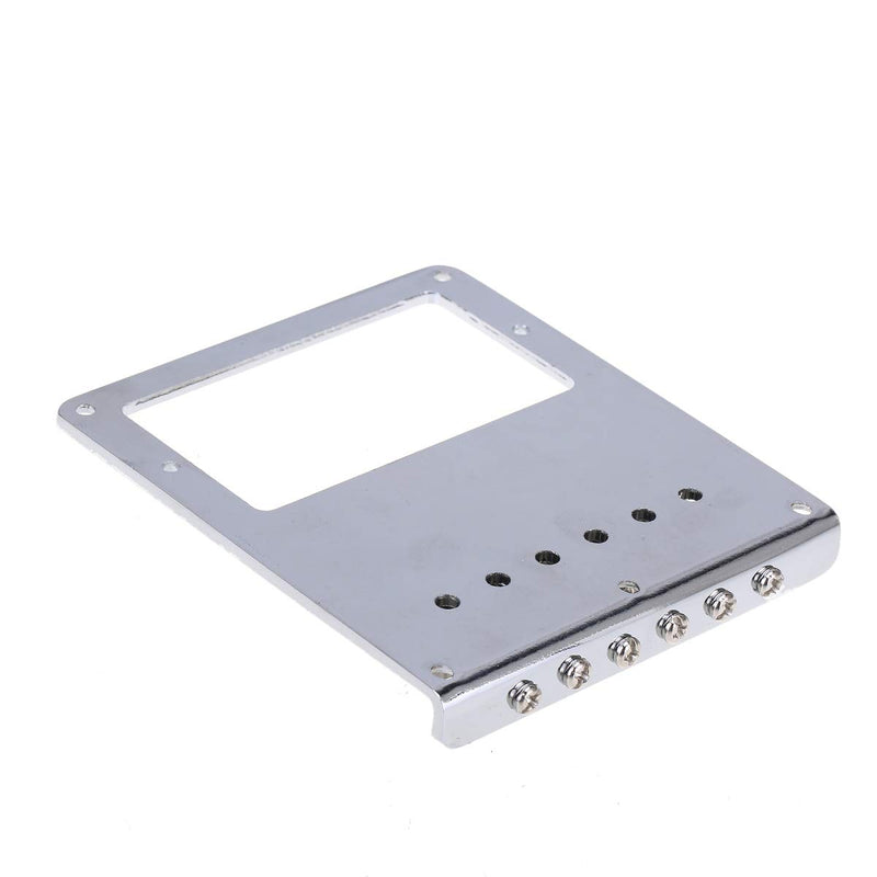 Musiclily Pro 54mm Humbucker Telecaster Bridge with 6 Stainless Steel Saddle for Tele Style Electric Guitar, Chrome