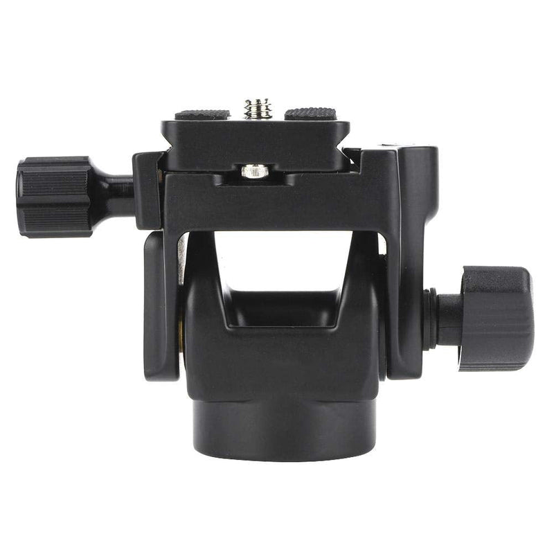 Professional Metal Tilt Ball Head, VD-12 Bird Watching Tilt Head with 1/4 inch Screw Quick Release Plate and Bubble Level, for Tripod, Monopod, Slider, DSLR Camera, Camcorder
