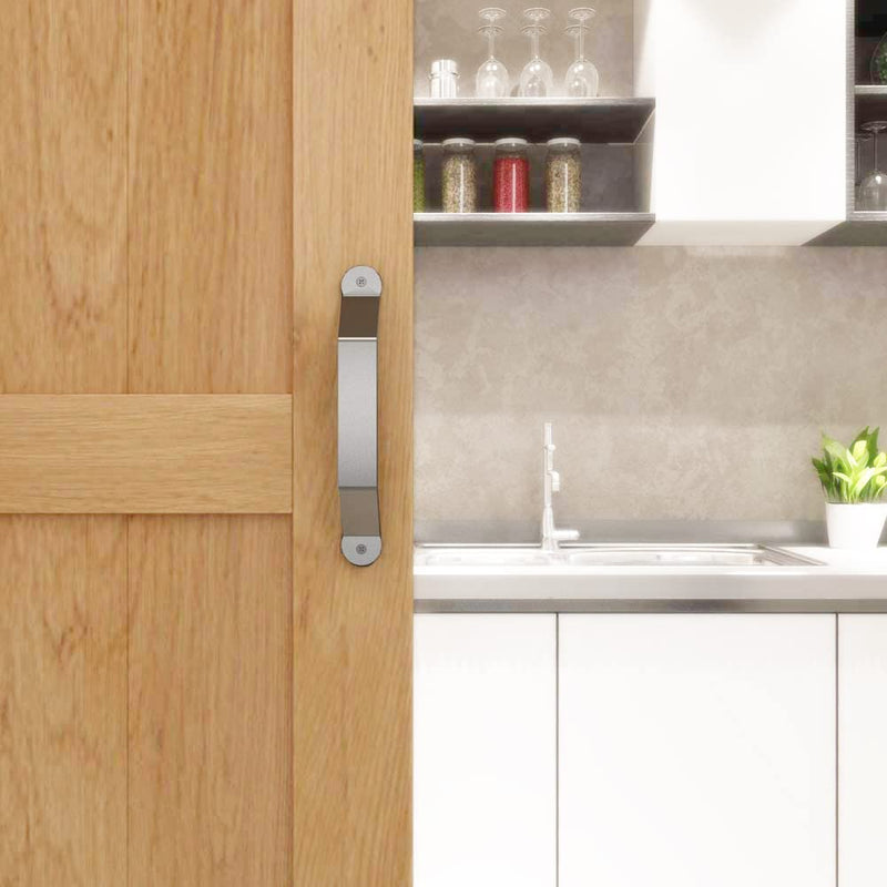 [AUSTRALIA] - JUBEST 10in Satin Nickel Side Mount Handle Pull for Sliding Barn Door American Style 