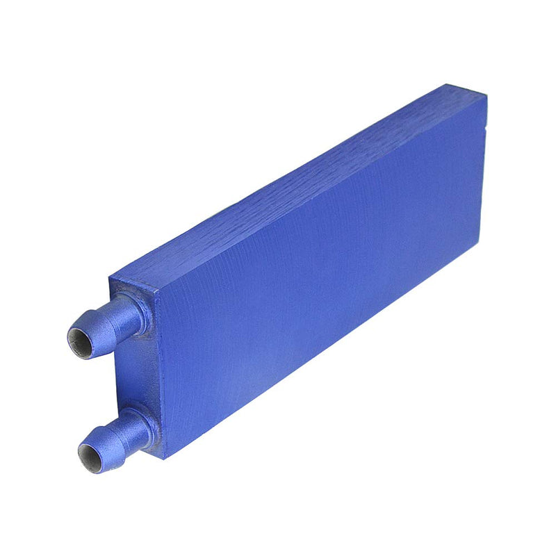 BXQINLENX Aluminum Water Cooling Block for CPU Graphics Radiator Heatsink 40x 120mm Blue