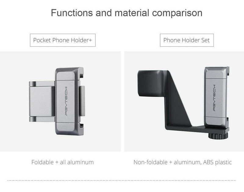 PGYTECH Quick Release Fixing Bracket for DJI OSMO Pocket Phone Holder Adapter by Runchicken