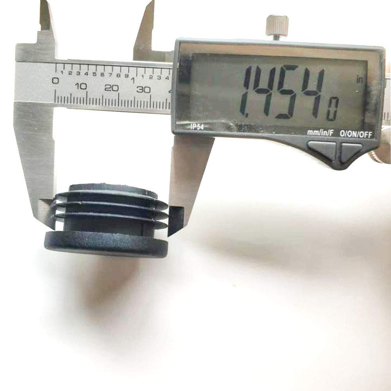 12 Pack 1 1/2 Inch(38mm) Round Plastic Plug, Pipe Tubing End Cap, Glide Insert Furniture Finishing Plug for Round Metal Tube 12