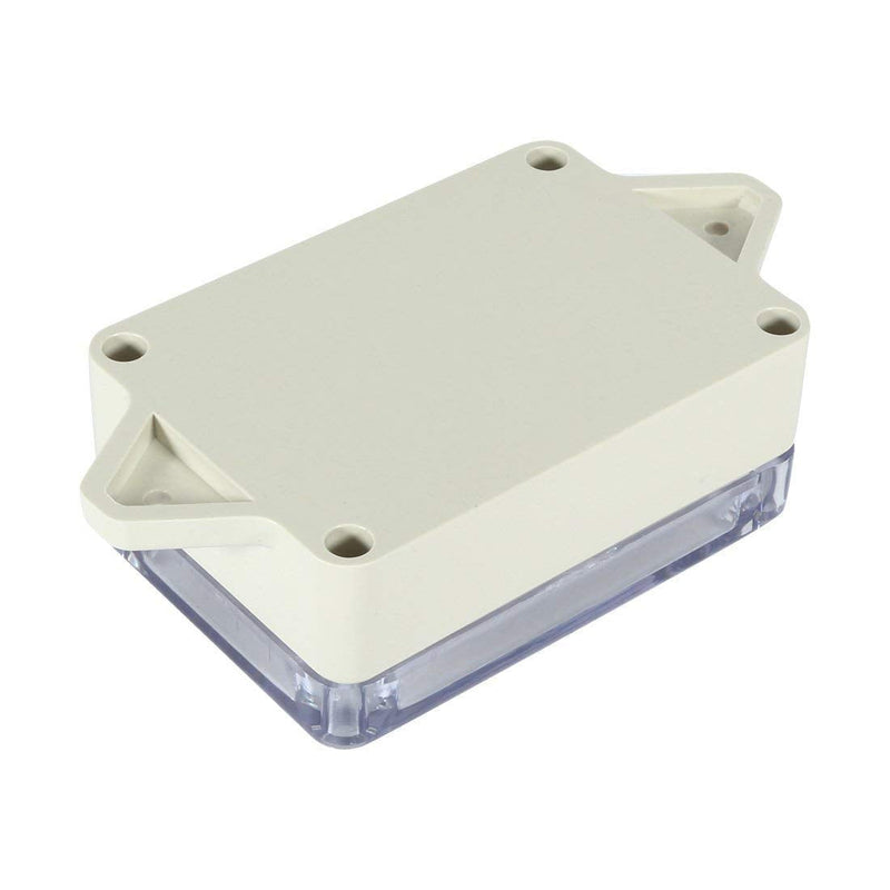 YXQ 83x58x33mm ABS Junction Box Plastic Waterproof Dustproof Universal Project Enclosure Case Grey PC Transparent/Clear Cover with Hole Wall Hang(3.3 x 2.3 x 1.3 inches/3Pcs) 3.3 x 2.3 x 1.3 inches/3Pcs